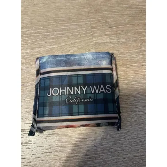 Johnny Was California Floral Reusable Tote Multicolor Lightweight Foldable H87 - Picture 3 of 4